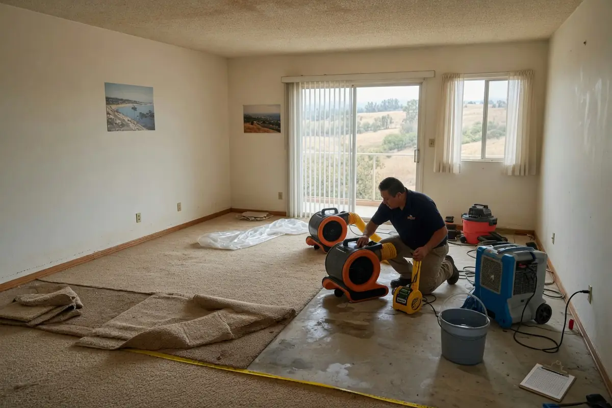 Emergency Water Damage Restoration Santa Maria CA, LLC crew at work